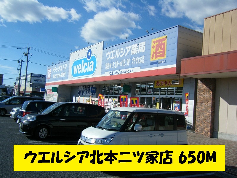 Dorakkusutoa. Uerushia Kitamoto Futatsuya shop 650m until (drugstore)