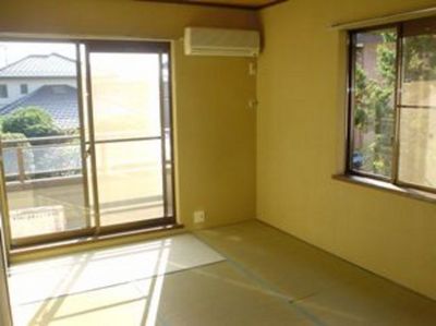 Living and room. Bright Japanese-style room in the two-sided lighting!