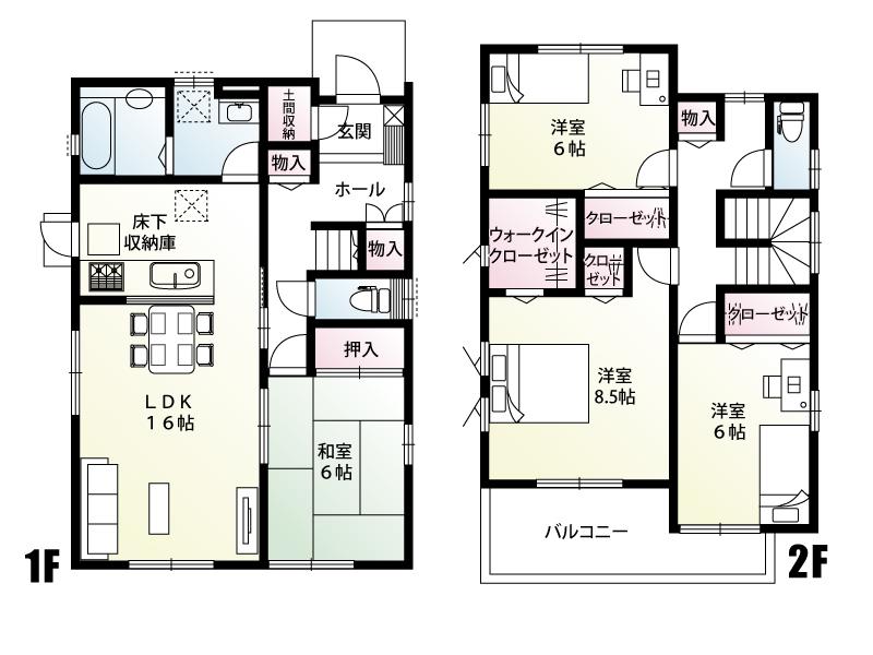 Floor plan. (C Building), Price 30,800,000 yen, 4LDK, Land area 182.9 sq m , Building area 109.59 sq m