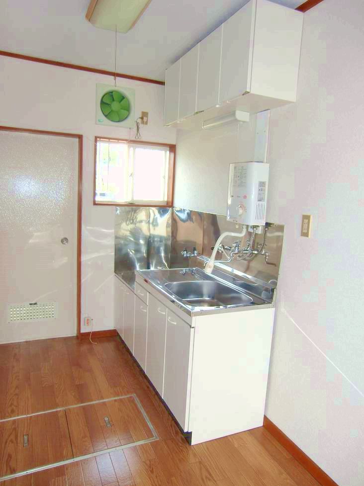 Kitchen. It contains a new kitchen
