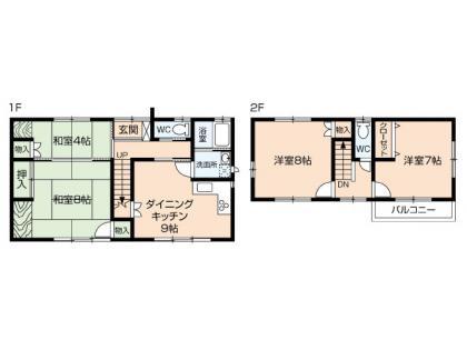 Floor plan. 14.8 million yen, 3DK + S (storeroom), Land area 271.07 sq m , Building area 87.77 sq m