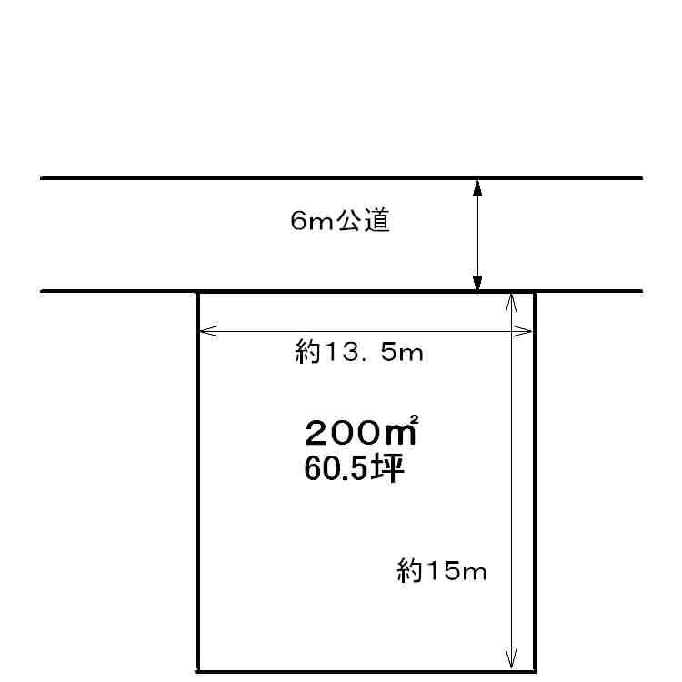 Compartment figure. Land price 12.5 million yen, Land area 200 sq m compartment view