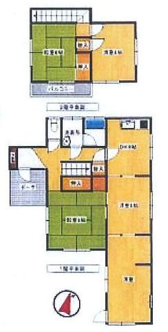 Floor plan. 7.8 million yen, 5DK, Land area 161.34 sq m , Building area 94.41 sq m
