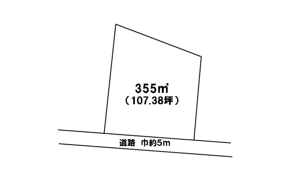 Compartment figure. Land price 4.84 million yen, Land area 355 sq m