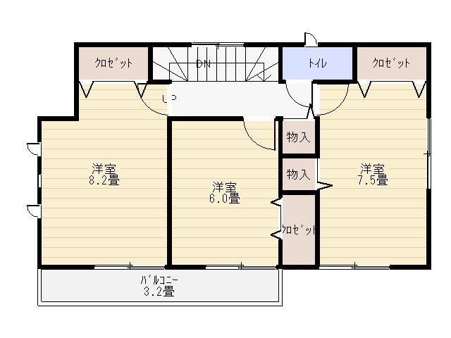 Floor plan. 19,990,000 yen, 4LDK, Land area 185.84 sq m , It is a building area of ​​98.01 sq m 2F