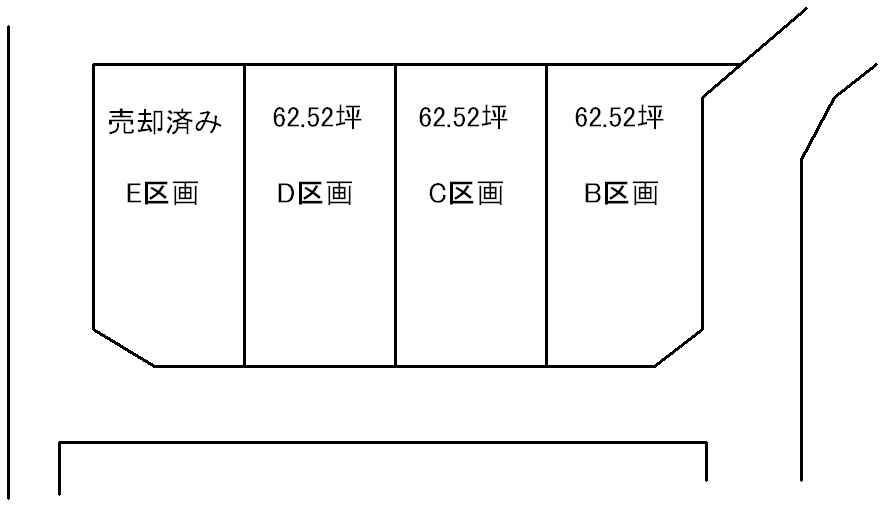 Compartment figure. Land price 9.6 million yen, Land area 206.68 sq m