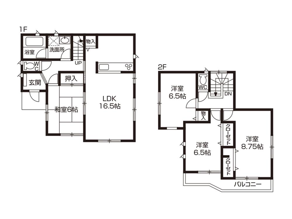 Floor plan. 20.8 million yen, 4LDK, Land area 182.15 sq m , Building area 100.44 sq m