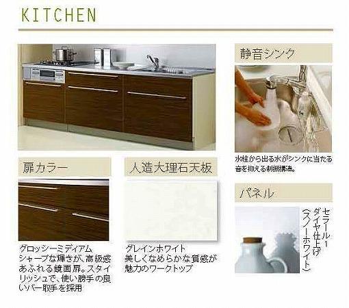 Same specifications photo (kitchen). 1 Building Specification (built-in dishwasher dryer, With water purifier shower faucet construction)