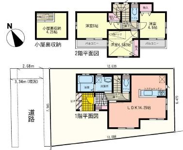 Floor plan. 16,900,000 yen, 3LDK, Land area 91.06 sq m , Building area 72.45 sq m