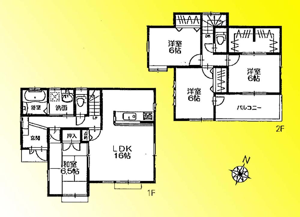 Floor plan. 23.8 million yen, 4LDK, Land area 174.74 sq m , Building area 102.68 sq m