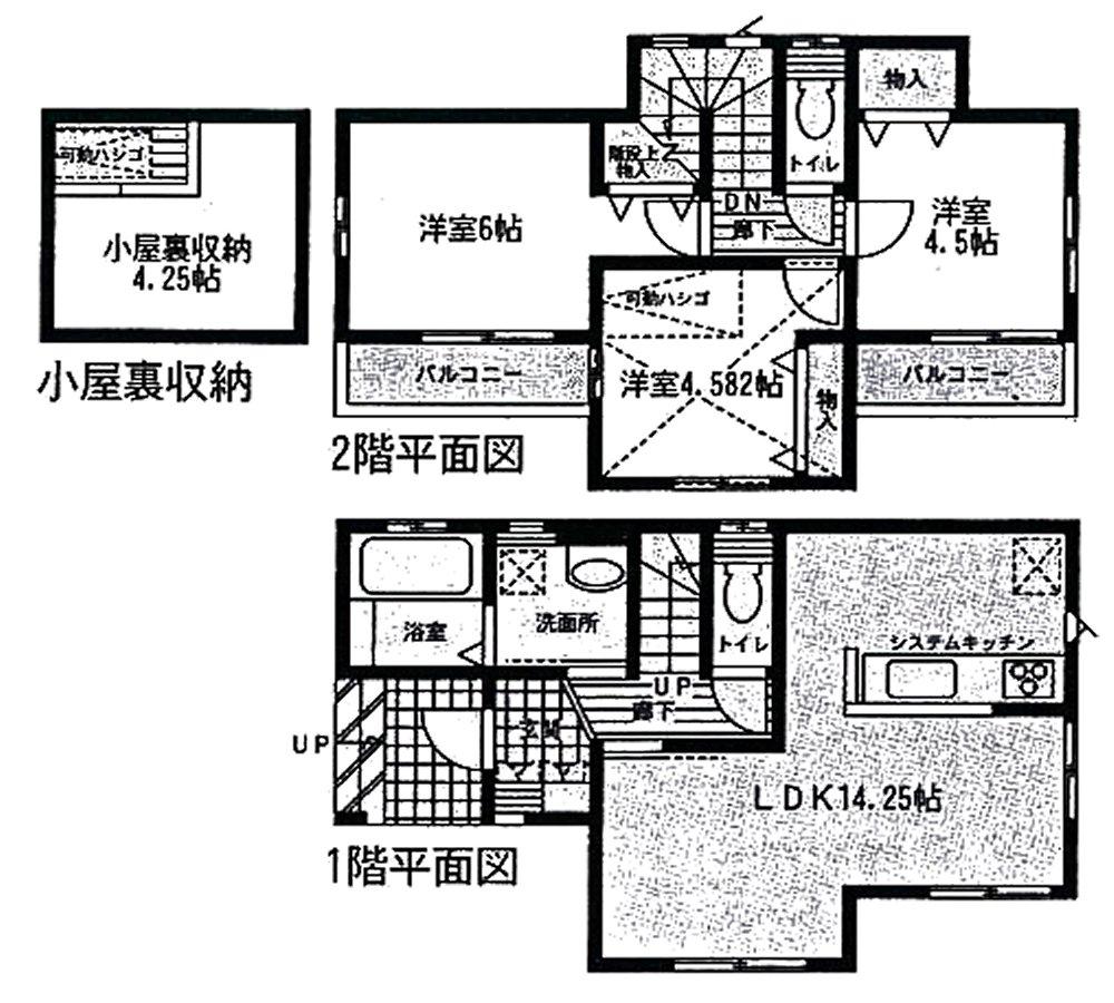 Floor plan. Price 16,900,000 yen, 3LDK, Land area 91.06 sq m , Building area 72.45 sq m