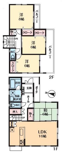 Floor plan. (11 Building), Price 28.8 million yen, 4LDK, Land area 149.59 sq m , Building area 105.16 sq m