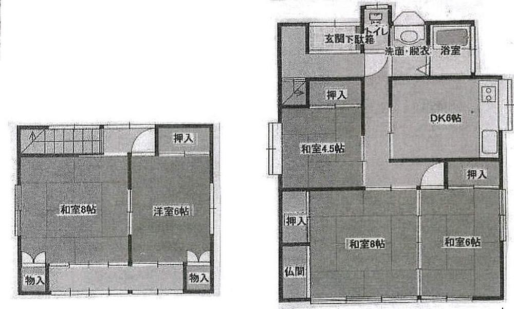 Floor plan. 9.8 million yen, 5DK, Land area 137.36 sq m , Building area 100.61 sq m