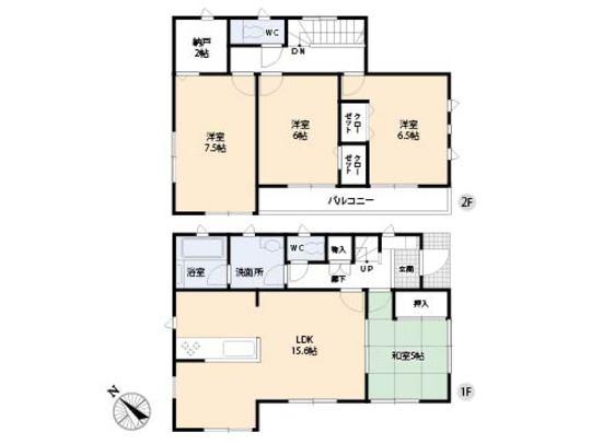 Floor plan. 24,800,000 yen, 4LDK, Land area 163.62 sq m , Building area 95.17 sq m floor plan