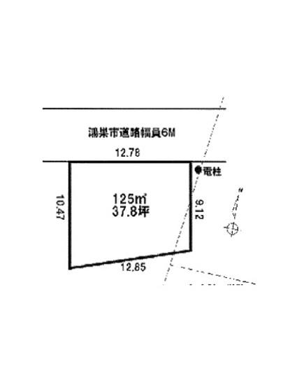 Compartment figure. Land price 13,230,000 yen, Land area 125 sq m compartment view