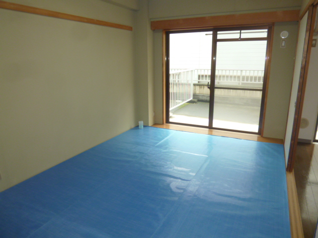 Other room space. Blue sheet is taking, but is a Japanese-style room