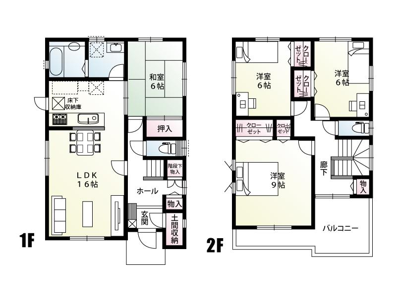 Floor plan. (C Building), Price 30,800,000 yen, 4LDK, Land area 170.8 sq m , Building area 109.17 sq m