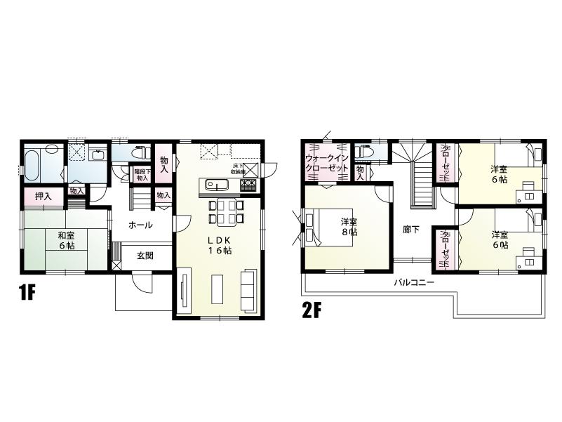 Floor plan. Price 26,800,000 yen, 4LDK, Land area 254.12 sq m , Building area 115.09 sq m