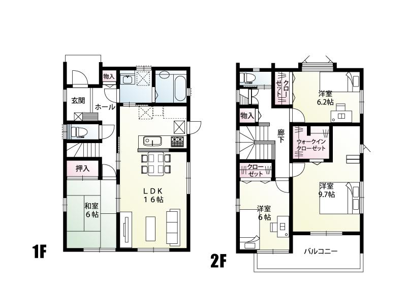 Floor plan. (L Building), Price 32,800,000 yen, 4LDK, Land area 209.89 sq m , Building area 111.41 sq m