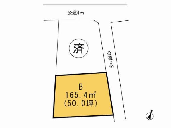 Compartment figure. Land price 9.5 million yen, Priority to the present situation is if it is different from the land area 165.4 sq m drawings