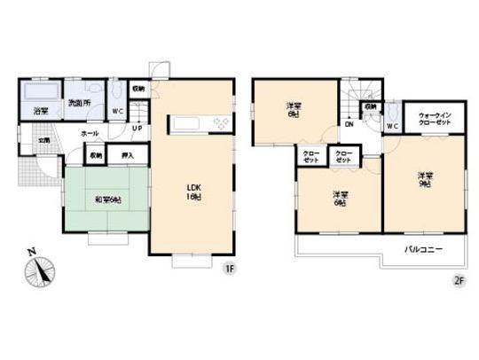 Floor plan. 22,800,000 yen, 4LDK, Land area 168.35 sq m , Building area 103.5 sq m floor plan