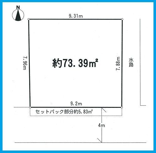 Compartment figure. Land price 13.8 million yen, Land area 77.38 sq m