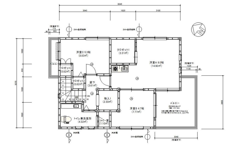 Floor plan. 42,500,000 yen, 4LDK, Land area 115.77 sq m , Building area 103.51 sq m 2-floor plan view