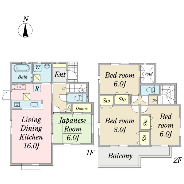 Floor plan. 32,900,000 yen, 4LDK, Land area 150.99 sq m , Building area 100.19 sq m