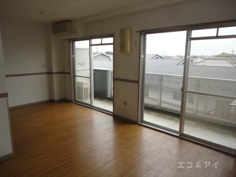 Living and room. Bright living room with large windows