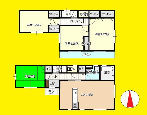 Floor plan. (4 Building), Price 36.5 million yen, 4LDK, Land area 150.22 sq m , Building area 99.99 sq m