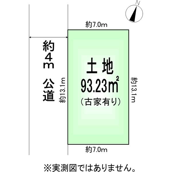 Compartment figure. Land price 11.5 million yen, Land area 93.23 sq m