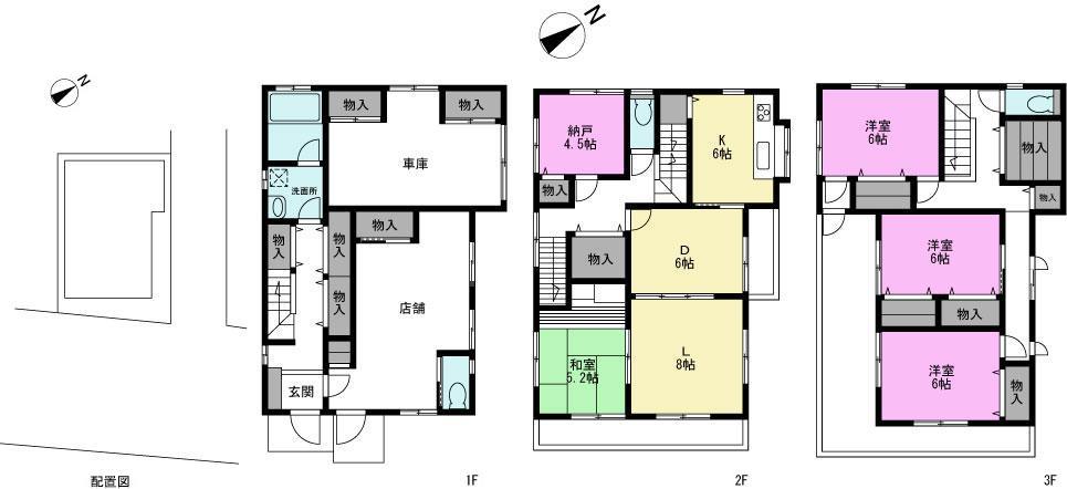 Floor plan. 36,300,000 yen, 4LDK, Land area 103.47 sq m , Building area 189.62 sq m