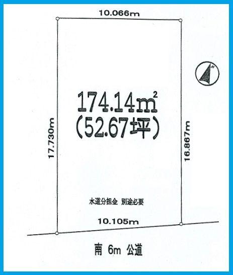 Compartment figure. Land price 19,800,000 yen, Land area 174.14 sq m