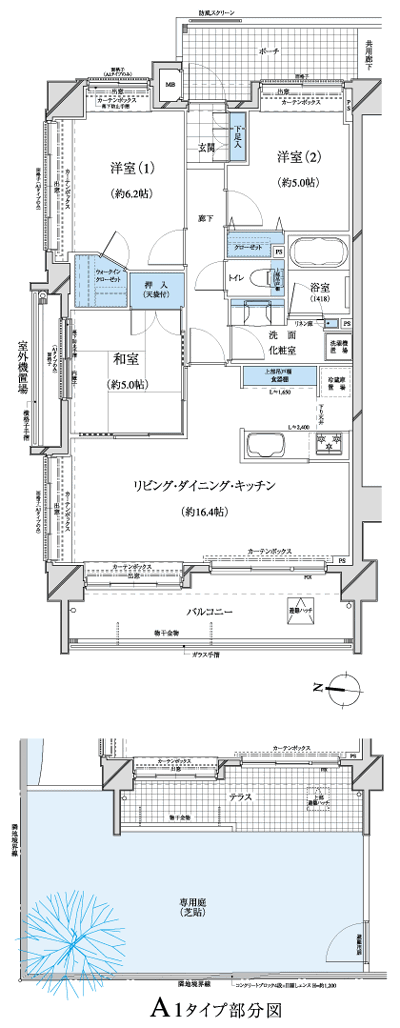 Floor: 3LDK + WIC, the occupied area: 71.02 sq m