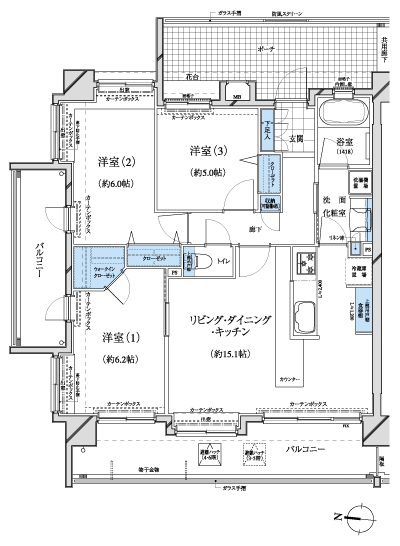 Floor: 3LDK + WIC, the occupied area: 71.07 sq m