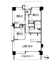 Floor: 3LDK + WIC, the occupied area: 71.02 sq m