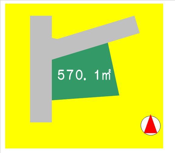 Compartment figure. Land price 32,800,000 yen, Land area 570.1 sq m