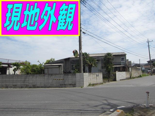 Local land photo. We have Seddo in two directions of the road.  Self for housing and factories ・ How is it as a land of such work stations