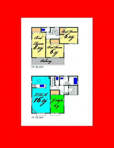 Floor plan. 40,300,000 yen, 4LDK, Land area 150.06 sq m , Building area 99.36 sq m
