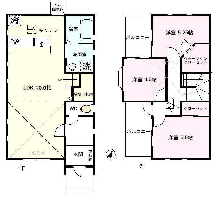 Floor plan. 28,900,000 yen, 3LDK, Land area 106.72 sq m , Building area 88.6 sq m