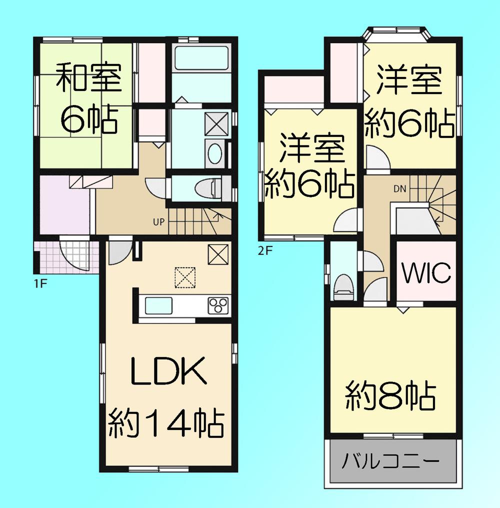 Floor plan. 23,900,000 yen, 4LDK, Land area 102.81 sq m , Building area 101.01 sq m