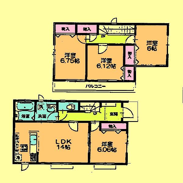Floor plan. 24,800,000 yen, 4LDK, Land area 128.67 sq m , Building area 95.43 sq m located view in addition to this, It will be provided by the hope of design books, such as layout. 