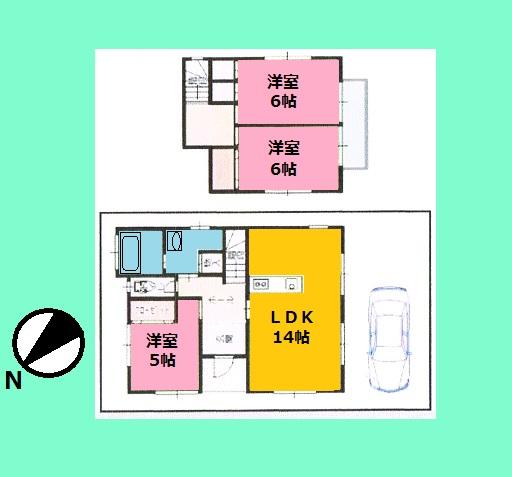 Floor plan. 19.2 million yen, 3LDK, Land area 100.03 sq m , Building area 77.83 sq m