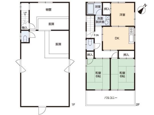Floor plan. 17.8 million yen, 3DK, Land area 109.44 sq m , Building area 119.24 sq m floor plan