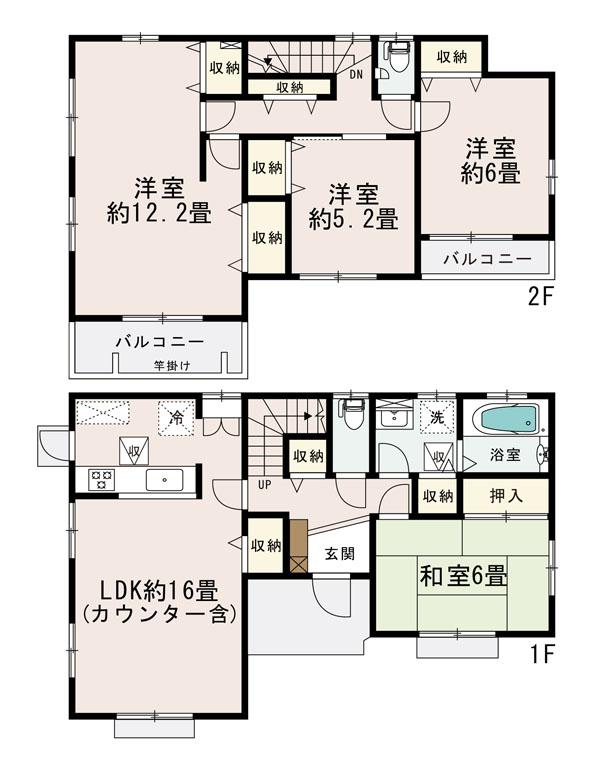 Floor plan. 36,900,000 yen, 4LDK, Land area 218.63 sq m , Building area 111.79 sq m