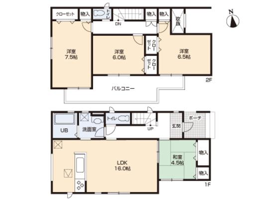 Floor plan. 31,800,000 yen, 4LDK, Land area 103 sq m , Building area 100.19 sq m floor plan