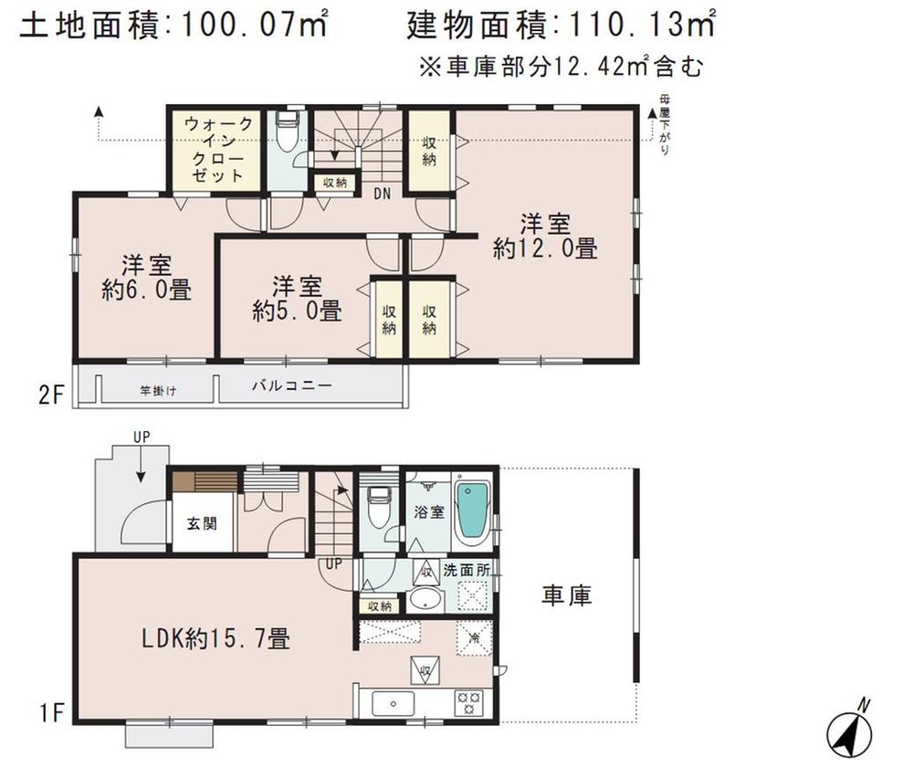 Floor plan. (6), Price 29,900,000 yen, 3LDK, Land area 100.07 sq m , Building area 110.13 sq m