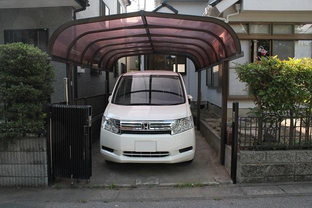 Parking lot. With carport