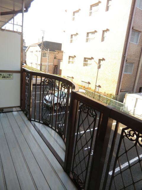 Balcony. Sunny day, let dry the laundry.