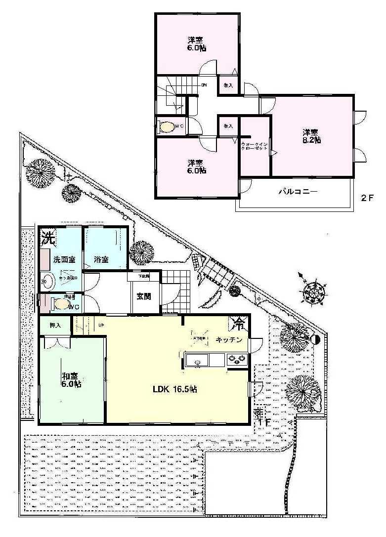 Floor plan. 27.5 million yen, 4LDK, Land area 150.5 sq m , Building area 103.27 sq m